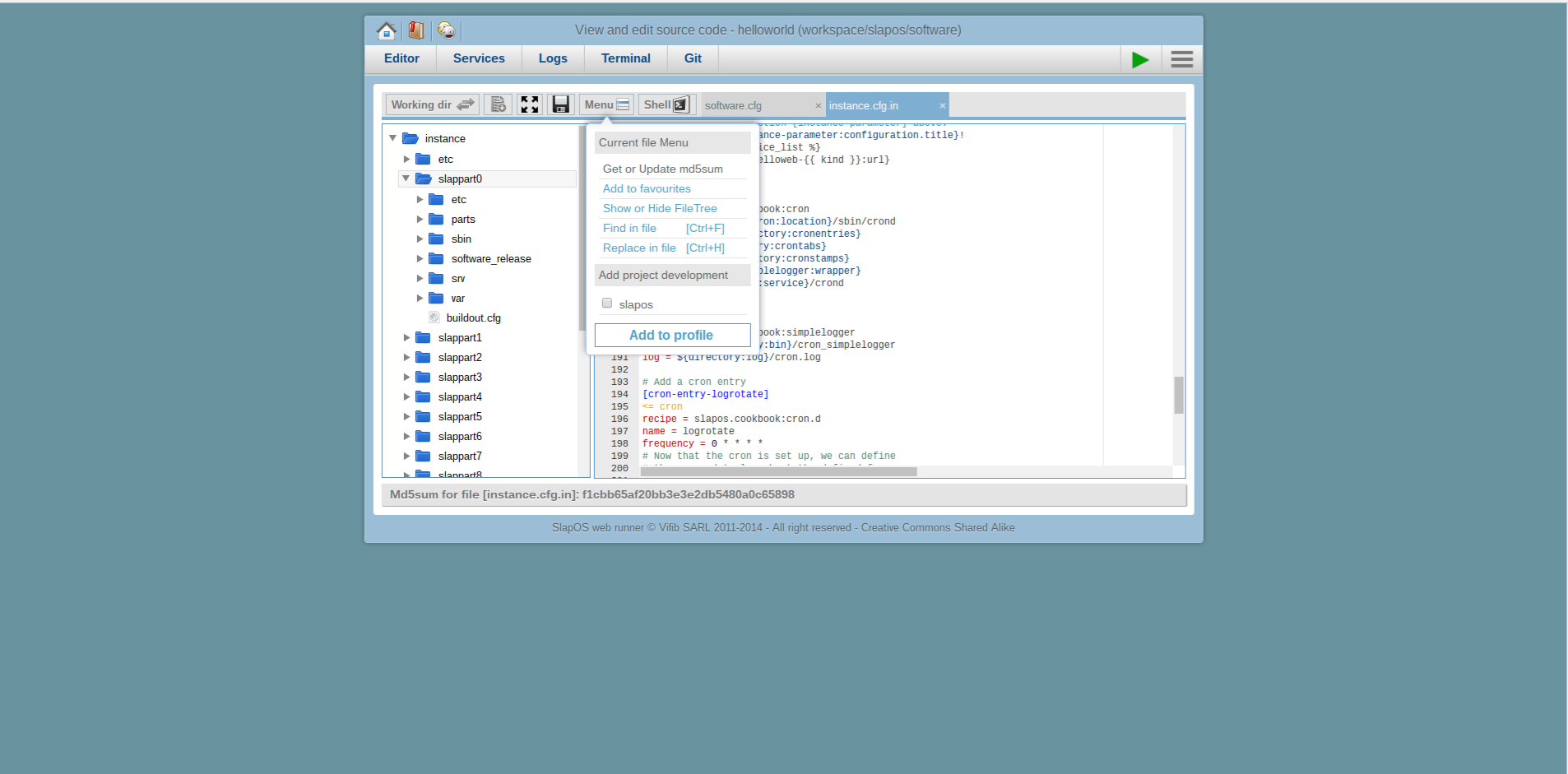 Extending Software Release - Webrunner Interface - Update MD5 Sum